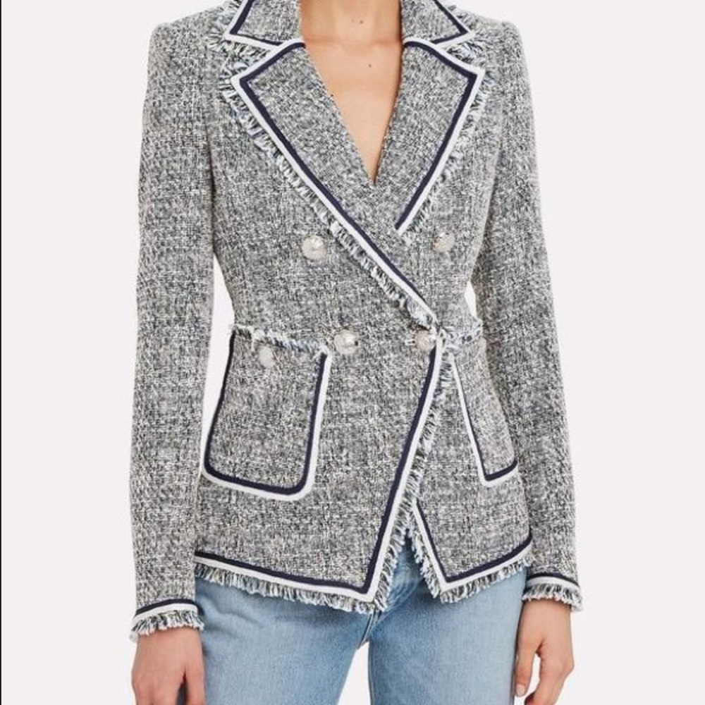 NWT $698 Veronica Beard Theron Tweed Jacket